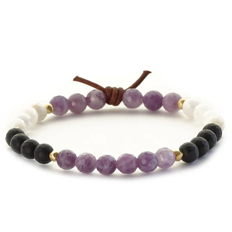 handwoven bracelets for women -Until We Meet Again Bracelet - Lepidolite | A Bereavement Bracelet