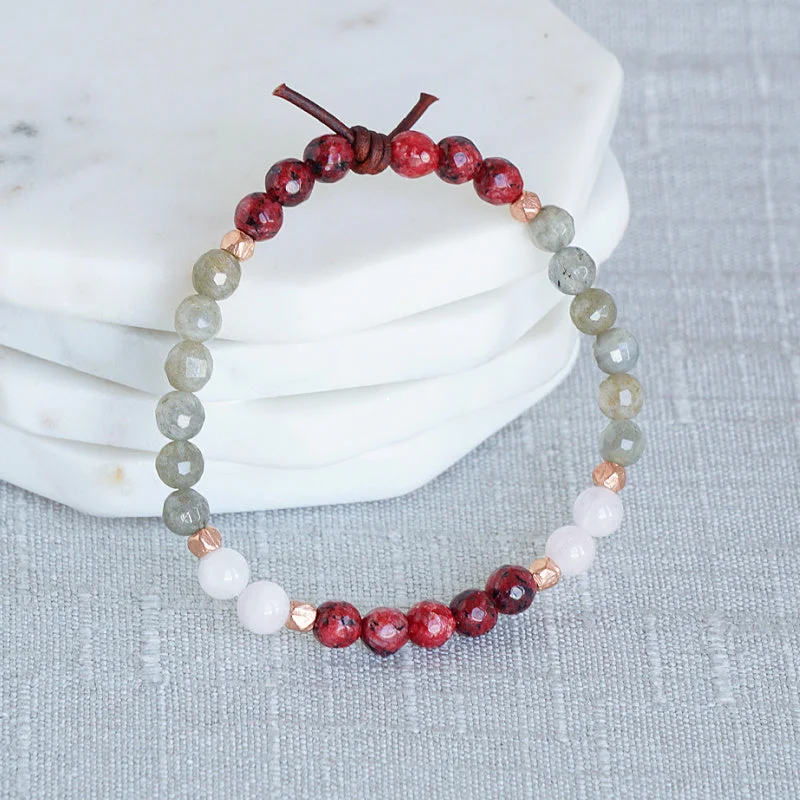 bar bracelets for women -Be Unapologetically You - Red | A Mini Meaningful Bracelet