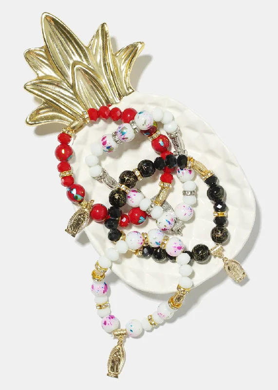 classic bracelets for women -Virgin Mary Bead Bracelet