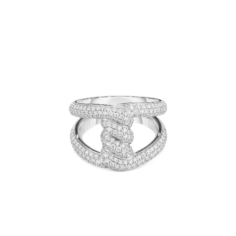 rope rings for women -Diamond Cialoma Ring