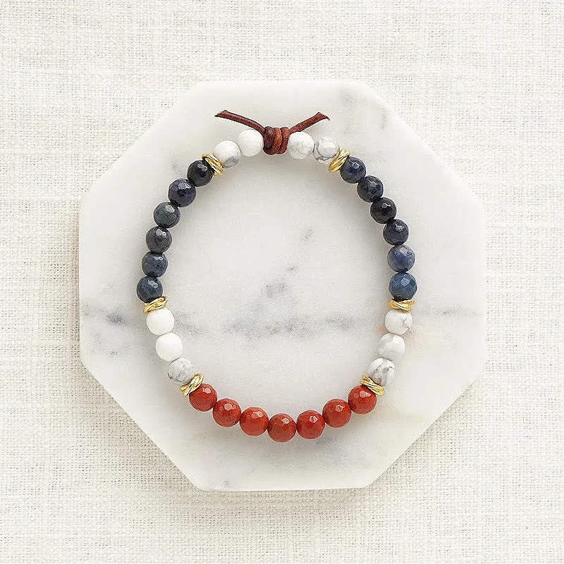 handcrafted bracelets for women -Milspo Pride Mini Bracelet - Coast Guard | Military Spouse Bracelet