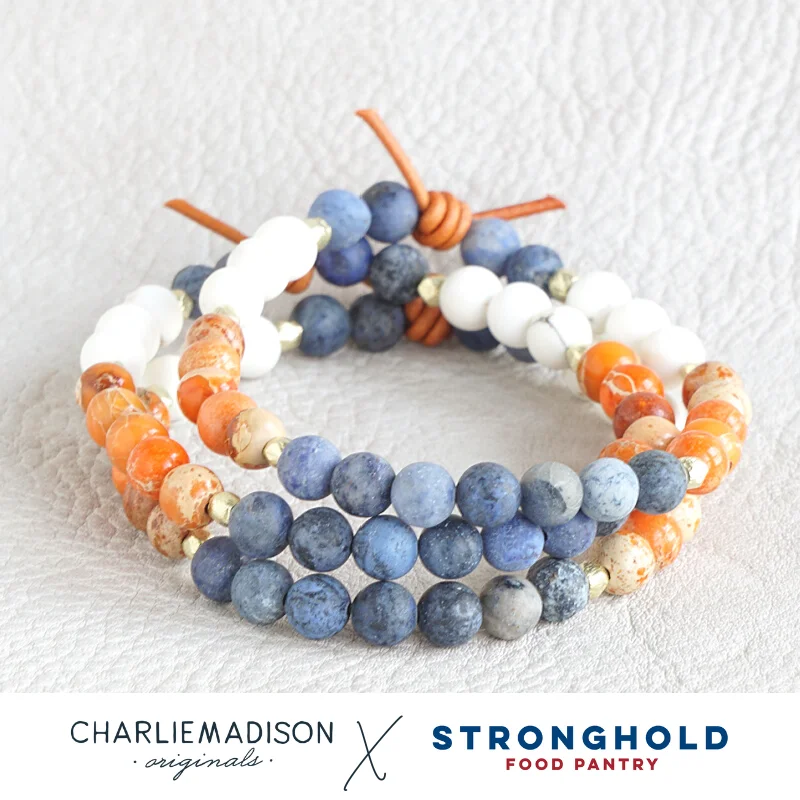 gemstone bracelets for women -Stronghold Mini Bracelet | Stronghold Food Pantry X Charliemadison Collaboration