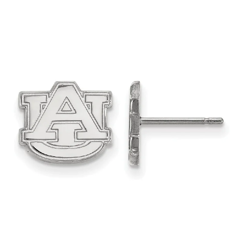 gothic earrings for women -10k White Gold Auburn Univ. XS (Tiny) Post Earrings