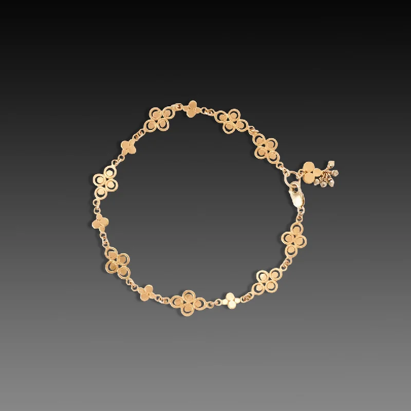 vintage bracelets for women -Gold Filigree Link Bracelet