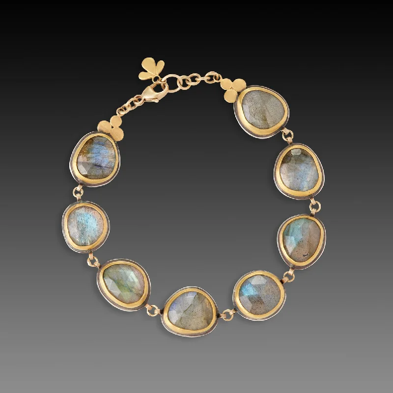 birthstone bracelets for women -Labradorite Link Bracelet