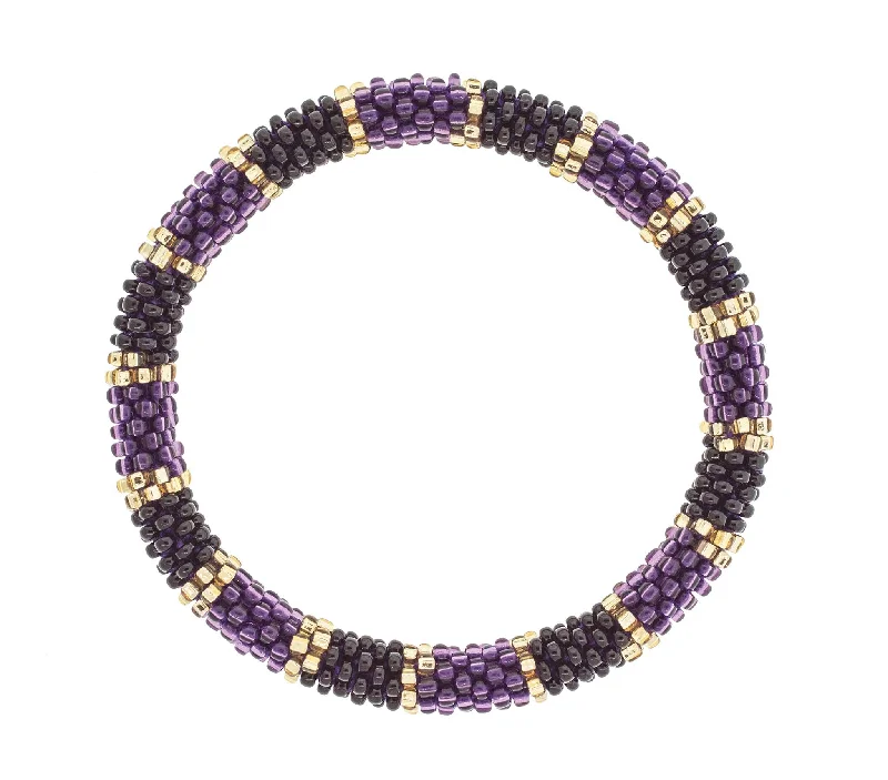 opal bracelets for women -Game Day Roll-On® Bracelet <br> Purple & Black