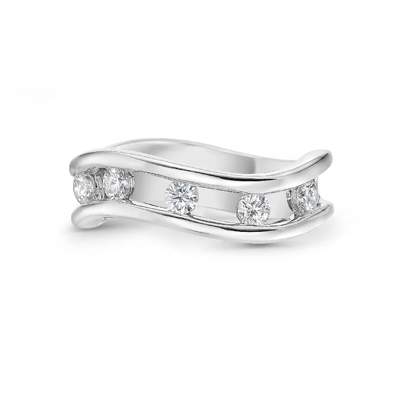 romantic rings for women -Floating Diamond Ring