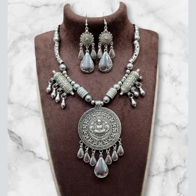 baroque pearl necklaces for women -Manisha Jewellery Oxidised Plated Temple Necklace Set