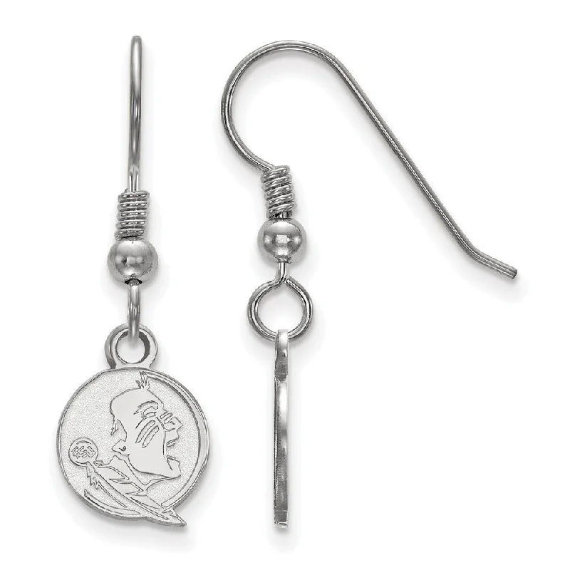 bohemian earrings for women -Sterling Silver Florida State Univ. XS (Tiny) Dangle Earrings