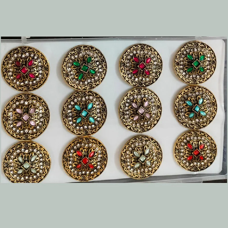 small dainty rings for women -Khushboo Jewellers Gold  Plated Assorted Colors Rings