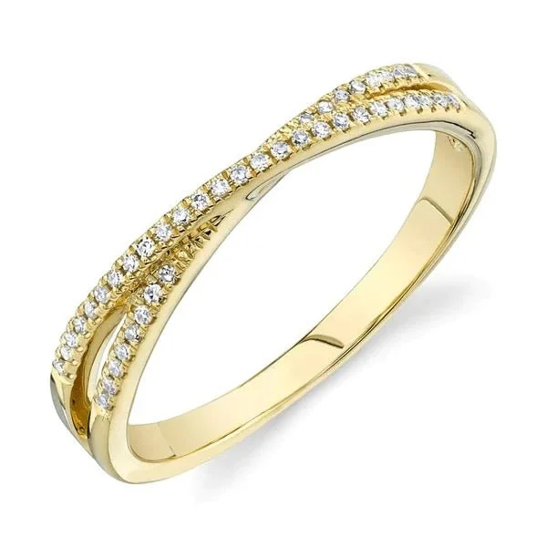 sun and moon rings for women -Skinny Diamond X Ring