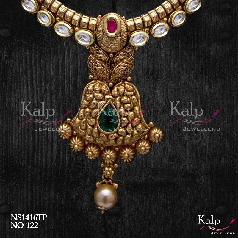 thin chain necklaces for women -Kalp Jewellers Copper Gold Plated Necklace