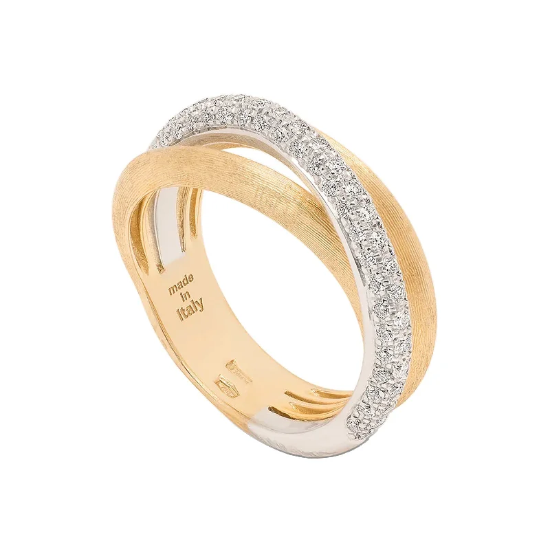 asymmetrical rings for women -Jaipur 3-Strand Diamond Stackable Ring