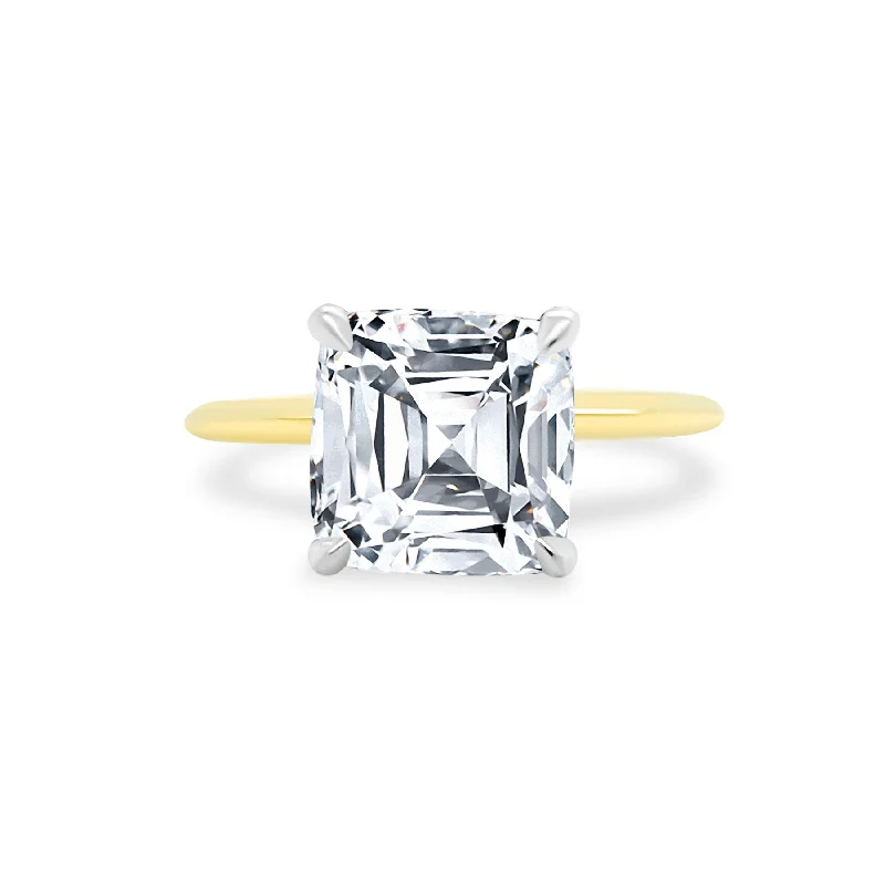 romantic rings for women -Asscher Cut Solitaire