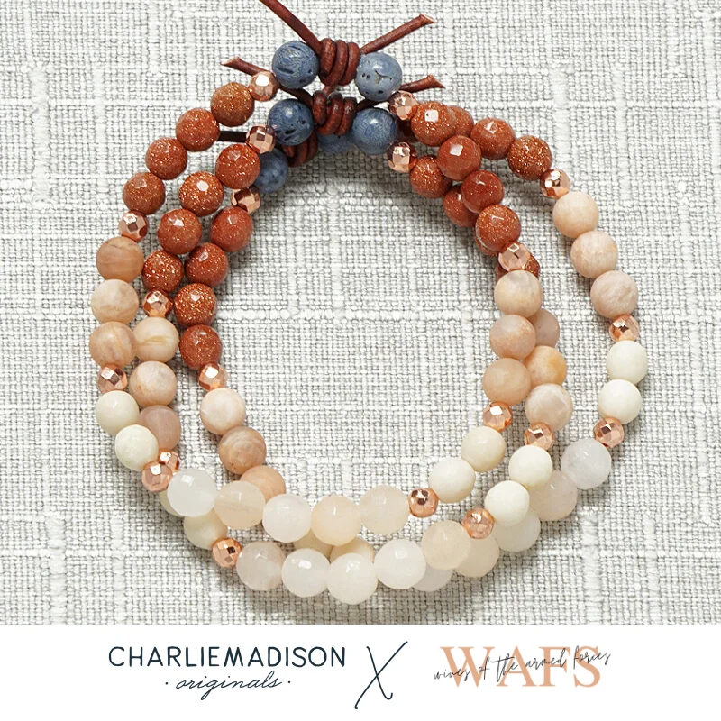 celestial bracelets for women -Wives of the Armed Forces Mini Bracelet | Wives of the Armed Forces X Charliemadison Collaboration