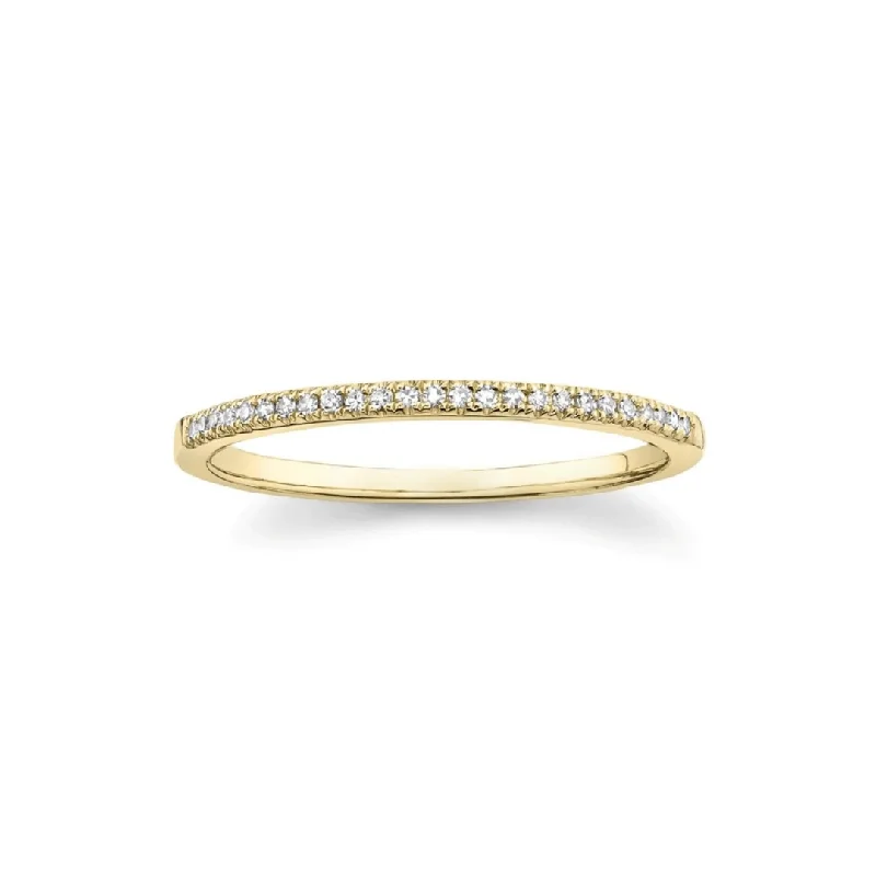 boho rings for women -Sample Sale Petite Diamond Halfway Band