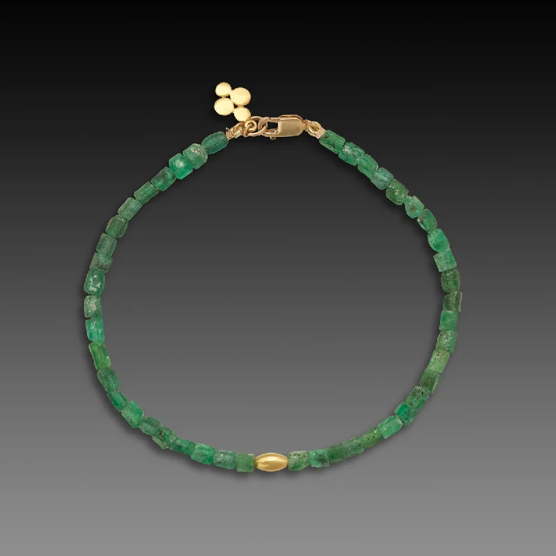 classic bracelets for women -Emerald Crystals Bracelet