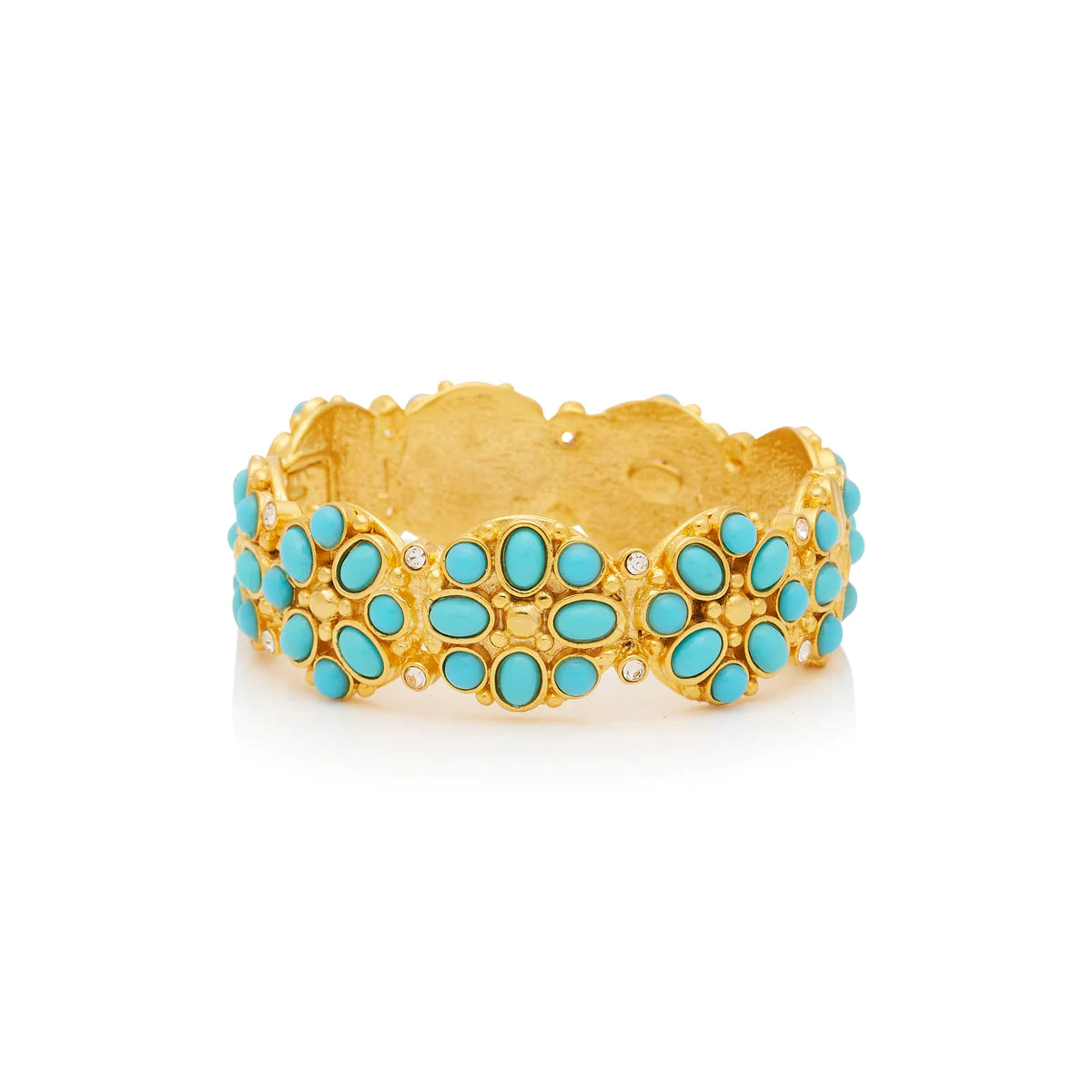 paperclip bracelets for women -Gold & Turquoise Bracelet