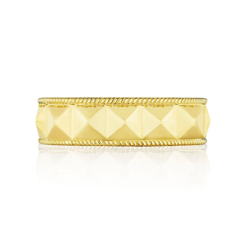 geometric rings for women -Rockstud Band