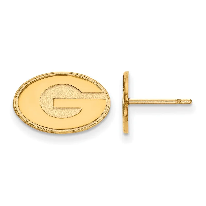 fashion earrings for women -10k Yellow Gold University of Georgia XS (Tiny) 'G' Post Earrings