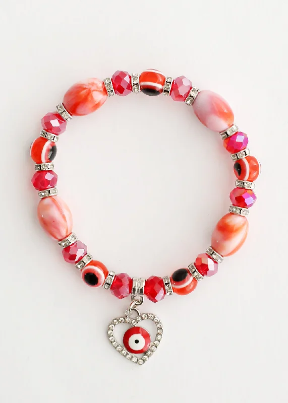 moonstone bracelets for women -Red Evil Eye Bracelet