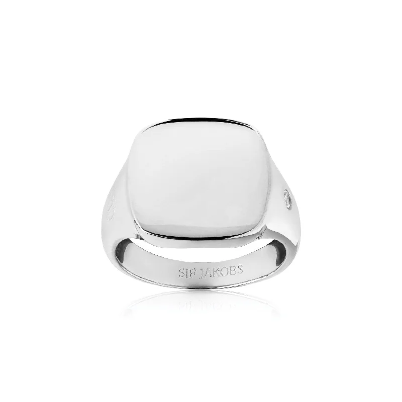 fashion rings for women -Ring Follina Pianura Quadrato