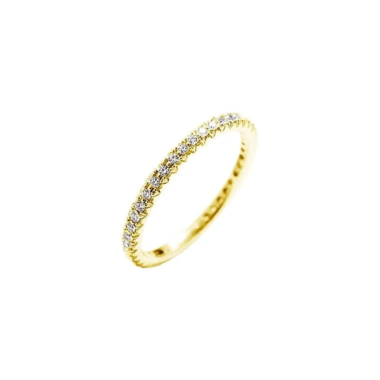 textured rings for women -Hampton Eternity Band