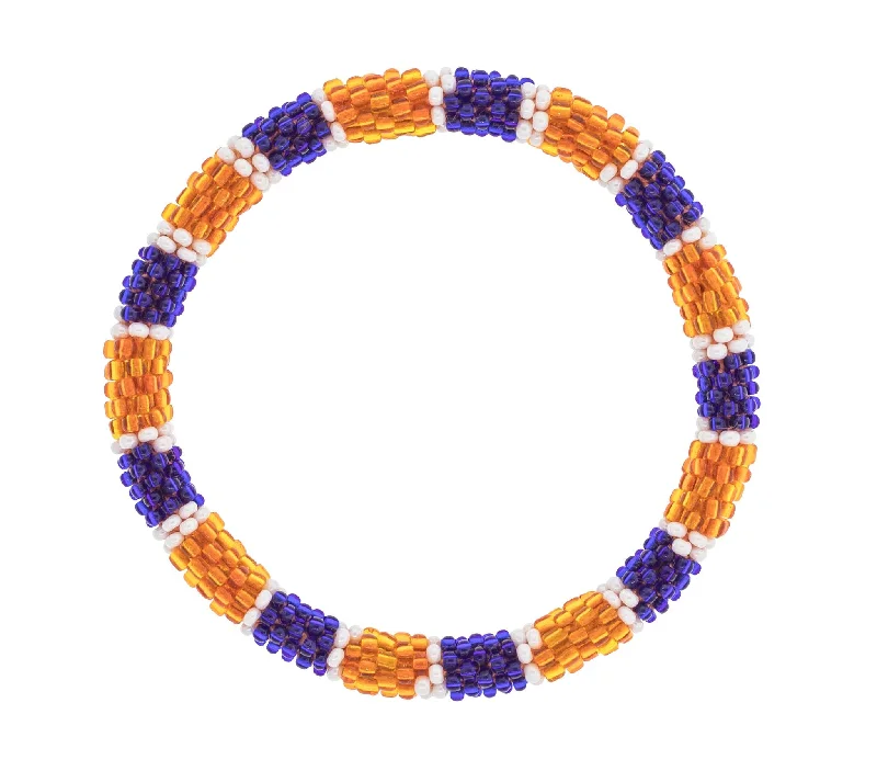 bar bracelets for women -Game Day Roll-On® Bracelet <br> Orange and Navy