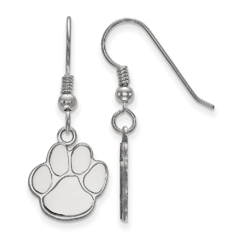 lightweight earrings for women -Sterling Silver Auburn University Small Dangle Earrings