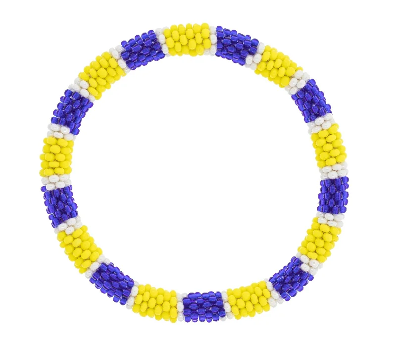 celestial star bracelets for women -Game Day Roll-On® Bracelet <br> Yellow & Navy