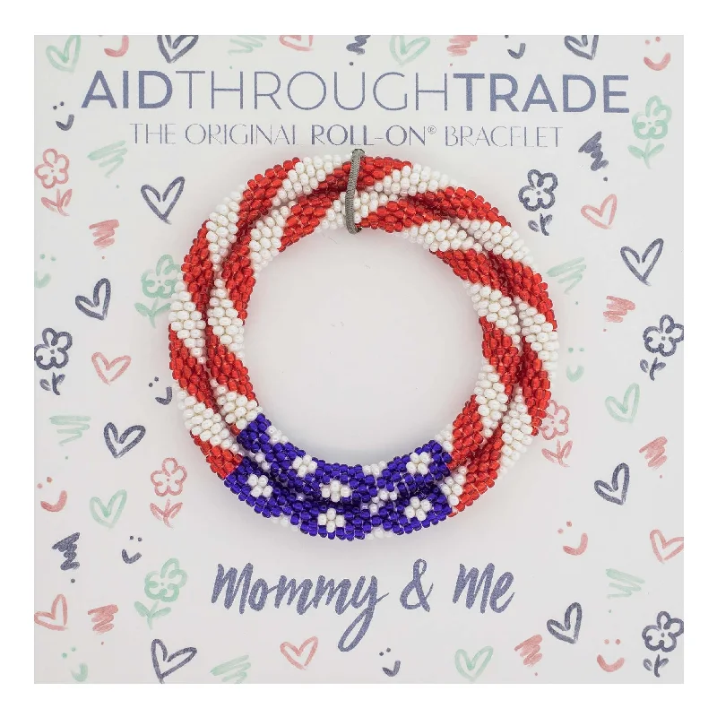 anniversary bracelets for women -Mommy & Me Roll-On® Bracelets <br> Stars & Stripes