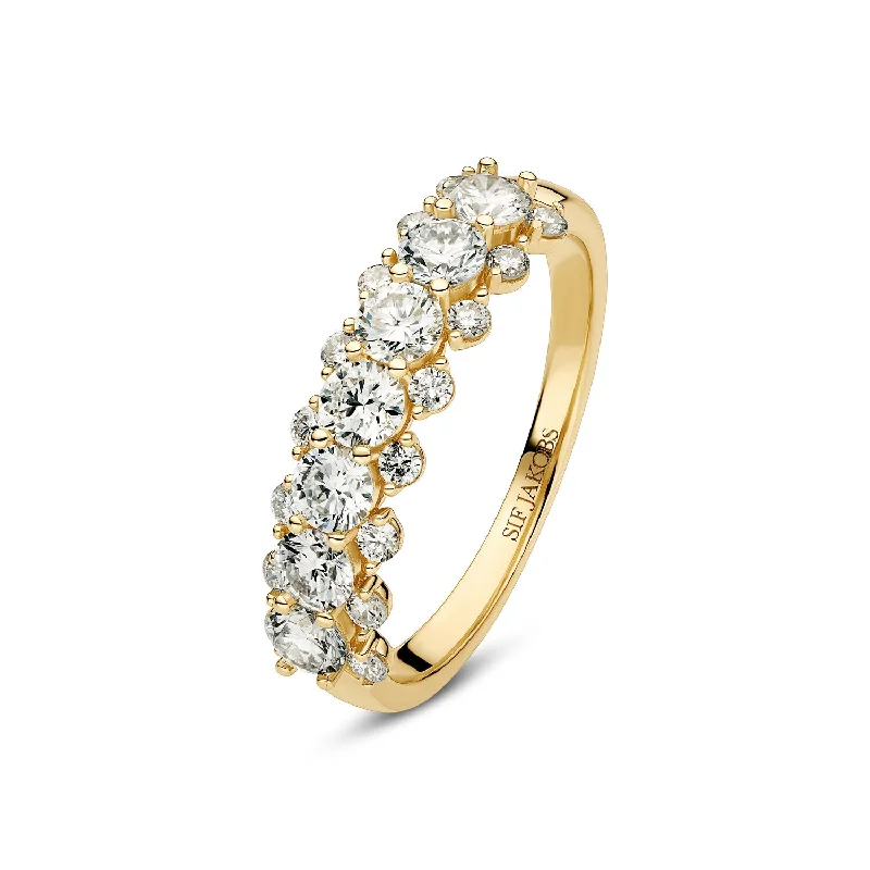 zodiac sign rings for women -Ring Fior - with lab-grown diamonds