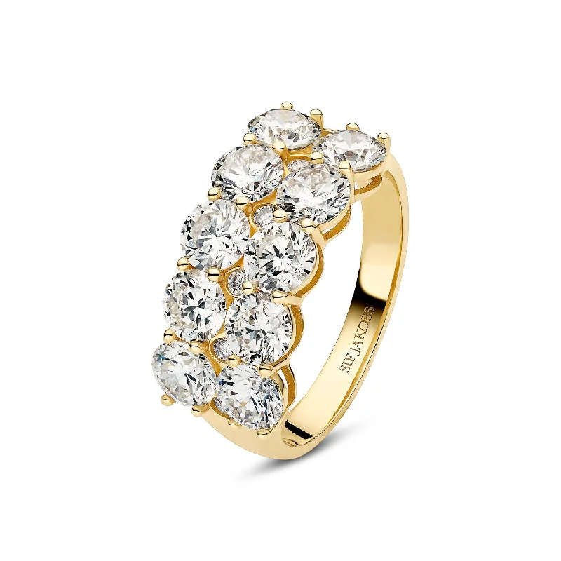 celestial moon rings for women -Ring Ariccia - with lab-grown diamonds