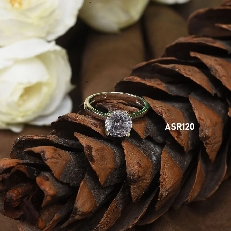 butterfly rings for women -Darshana Jewels Silver Plated Ring