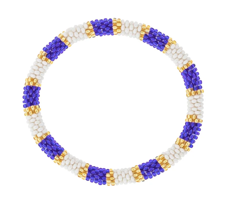 rope bracelets for women -Game Day Roll-On® Bracelet <br> Gold & Navy