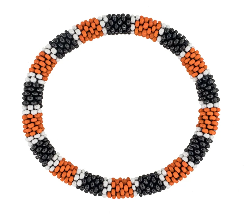 simple chain bracelets for women -Game Day Roll-On® Bracelet <br> Orange & Black