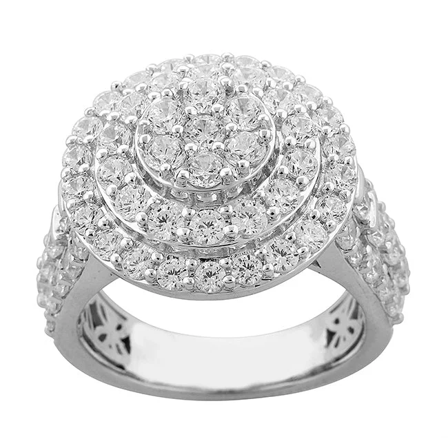 Red Hot Deal  3 CTW Diamond Engagement Ring in 10KT White Gold